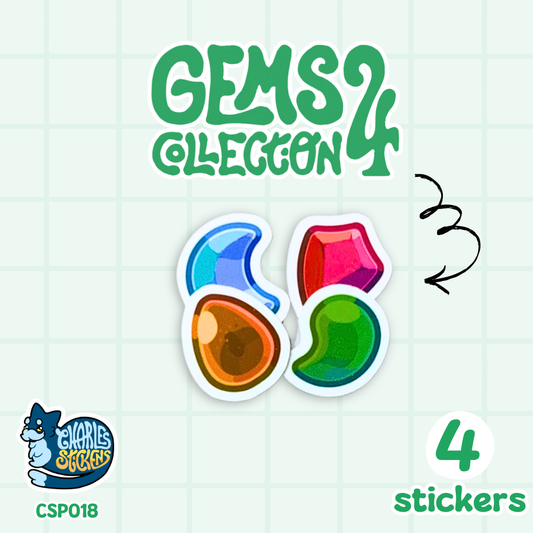 Gems Collection 4 Sticker Pack