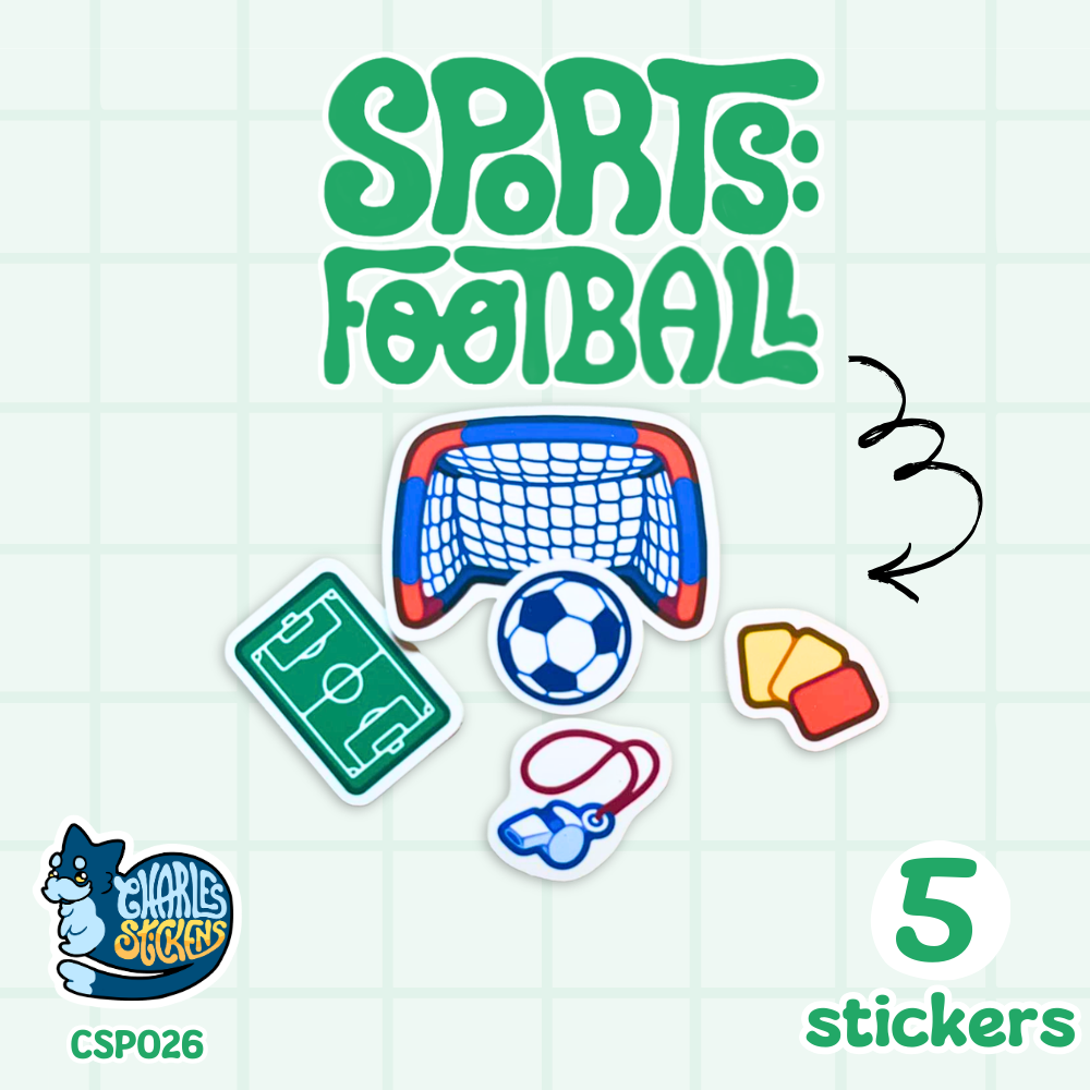 (NOVO!) Pacote de Autocolantes Desporto: Futebol