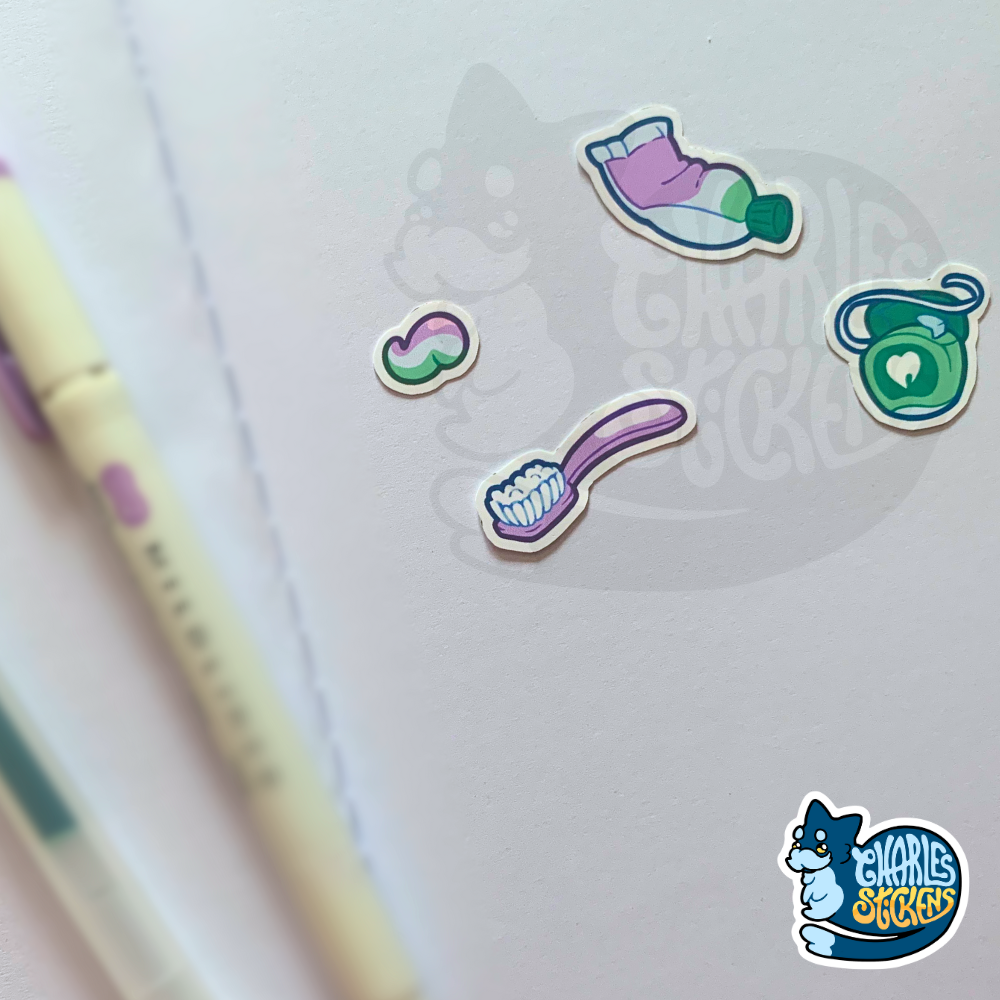 Dental Hygiene Sticker Pack