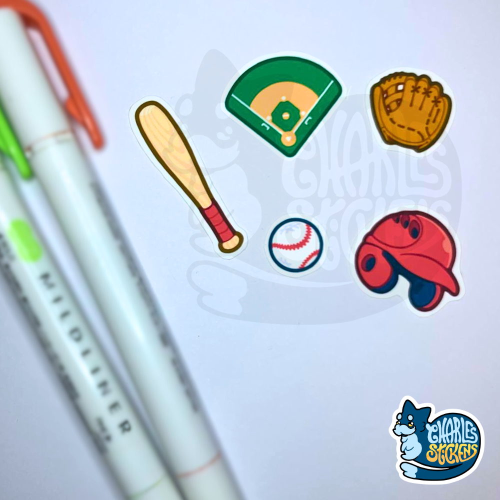 Pacote de Autocolantes Desporto: Basebol