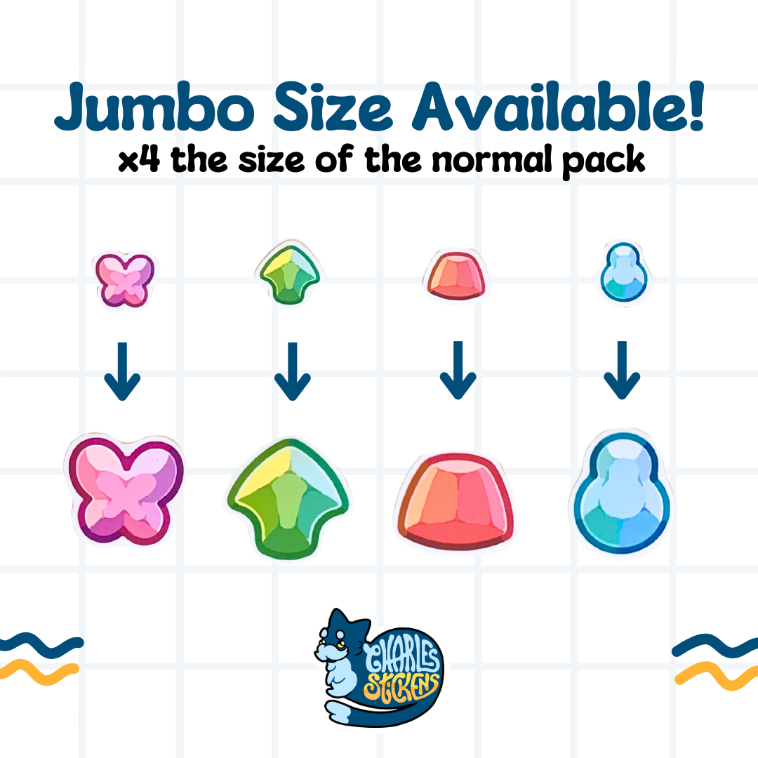 Gems Collection 3 Sticker Pack