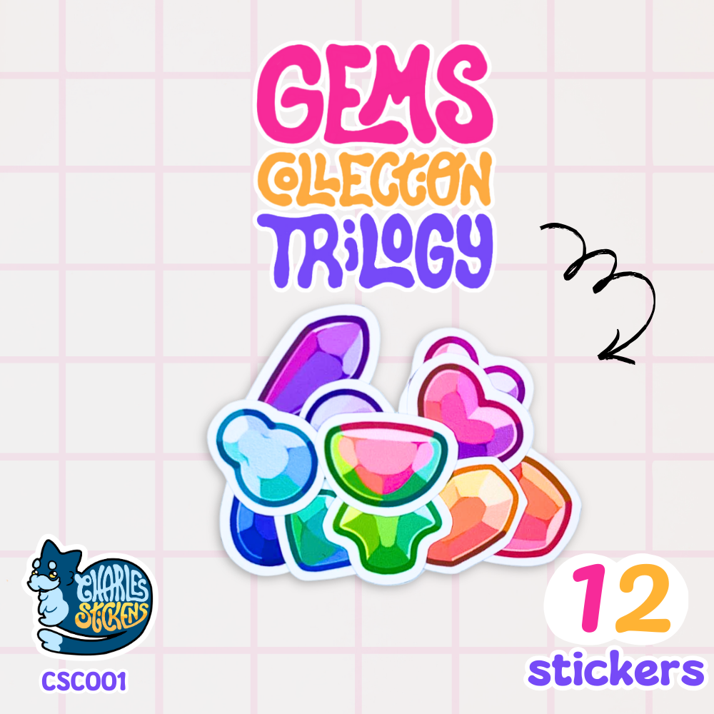 Gems Collection Trilogy Sticker Pack