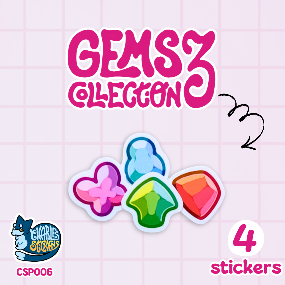 Gems Collection 3 Sticker Pack