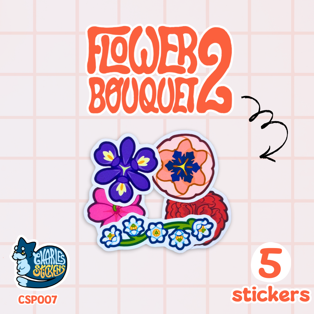 Flower Bouquet 2 Sticker Pack